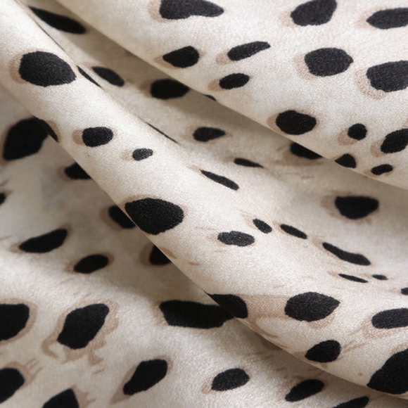 SOLD - MICAS Leopard Print Slit Midi Skirt - Picture 3 of 5